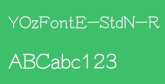YOzFontE-StdN-R