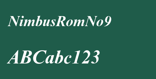 NimbusRomNo9