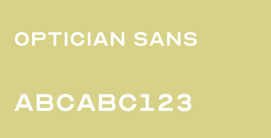 Optician Sans