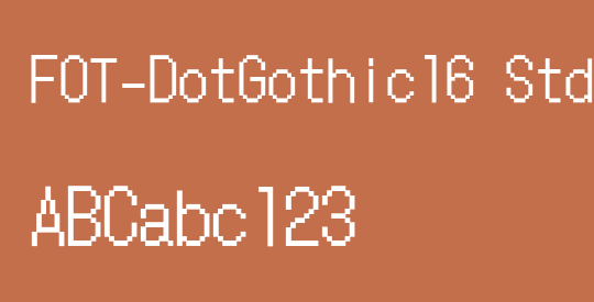 FOT-DotGothic16 Std