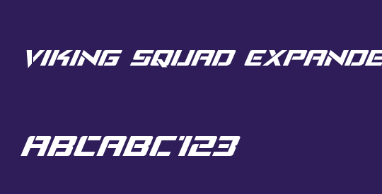 Viking Squad Expanded Italic