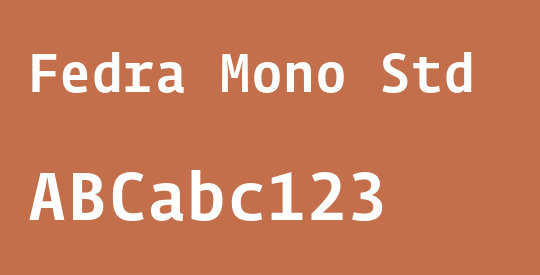 Fedra Mono Std