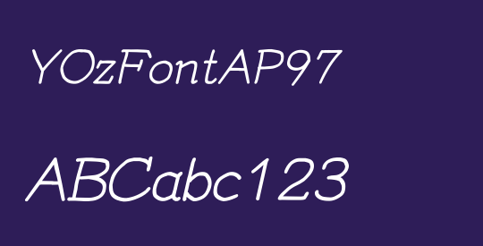 YOzFontAP97