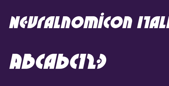 Neuralnomicon Italic