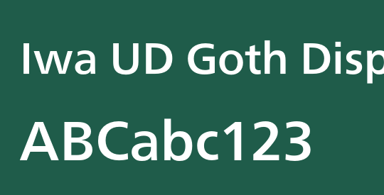 Iwa UD Goth Disp Pr6