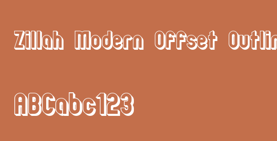 Zillah Modern Offset Outline