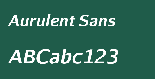 Aurulent Sans