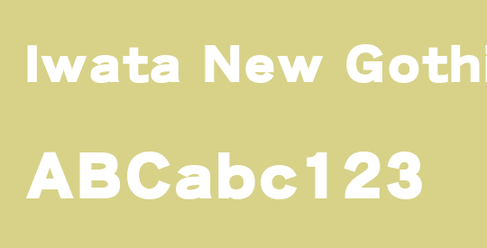 Iwata New Gothic Pro