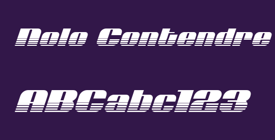 Nolo Contendre Halftone Italic
