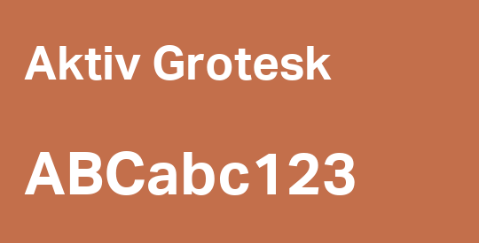 Aktiv Grotesk