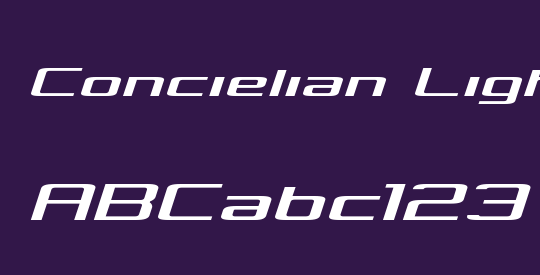Concielian Light Semi-Italic