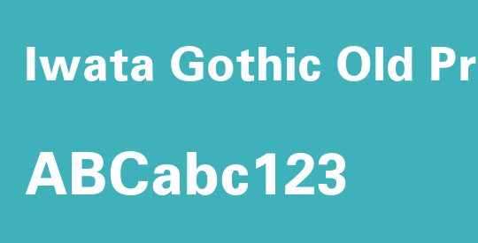 Iwata Gothic Old Pro