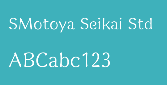 SMotoya Seikai Std