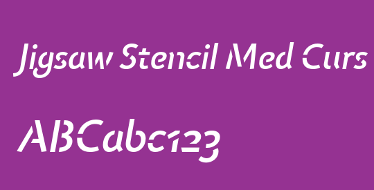 Jigsaw Stencil Med Curs