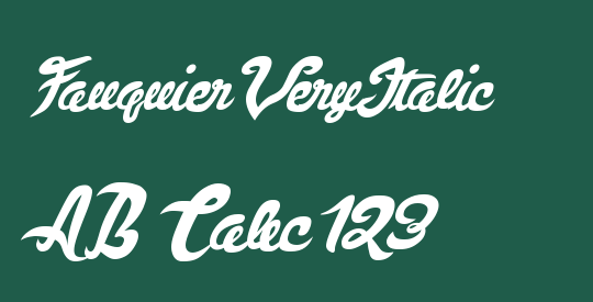 FauquierVeryItalic