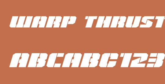 Warp Thruster Expanded Italic