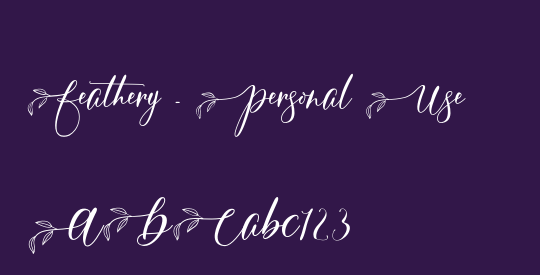 Feathery - Personal Use