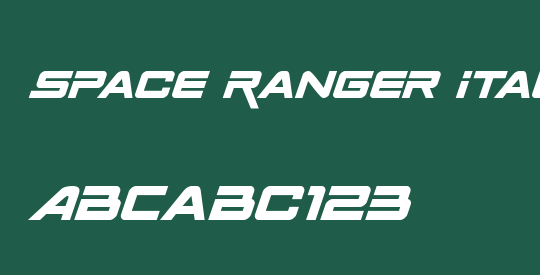 Space Ranger Italic