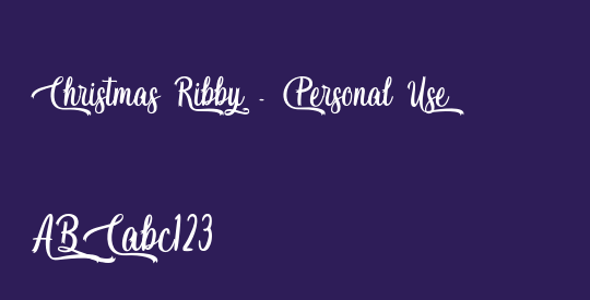 Christmas Ribby - Personal Use