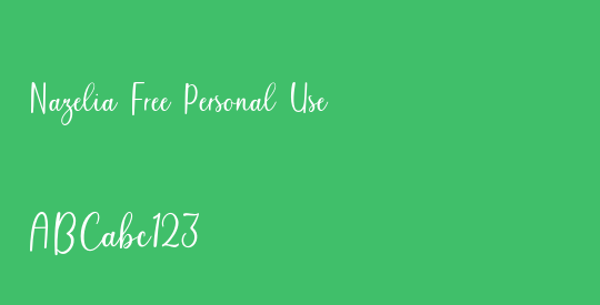 Nazelia Free Personal Use