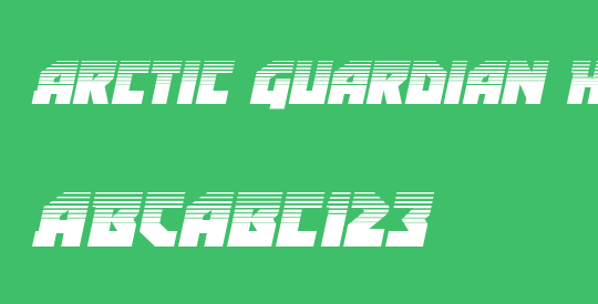 Arctic Guardian Halftone Italic