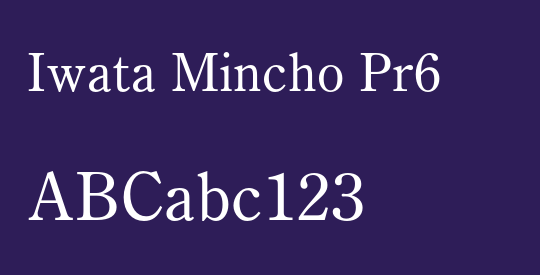 Iwata Mincho Pr6
