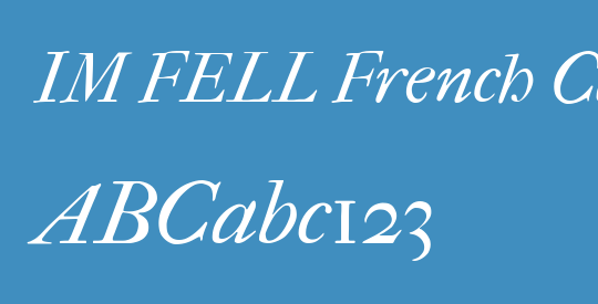 IM FELL French Canon