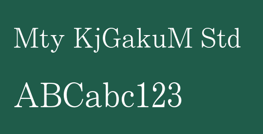 Mty KjGakuM Std