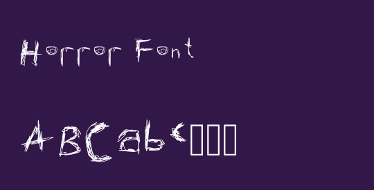 Horror Font