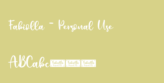 Fabiolla - Personal Use