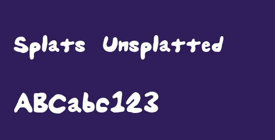 Splats Unsplatted
