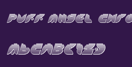 Puff Angel Chrome Italic