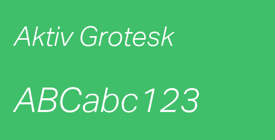 Aktiv Grotesk