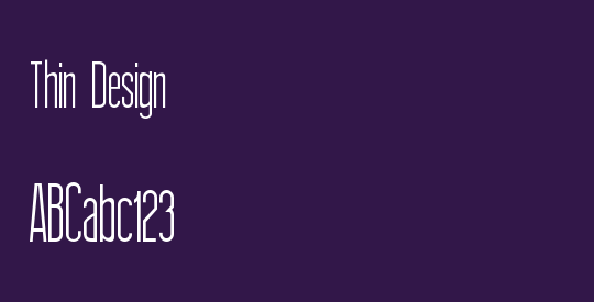 Thin Design