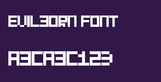 Evilborn Font