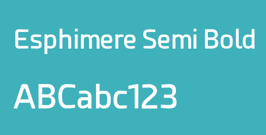 Esphimere Semi Bold