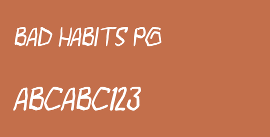 bad habits pg