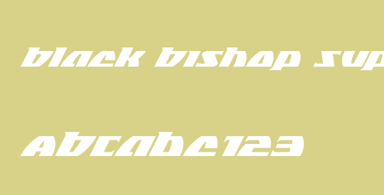 Black Bishop Super-Italic