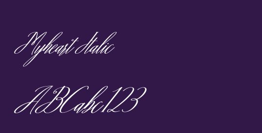 Myheart Italic