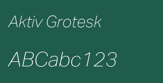 Aktiv Grotesk