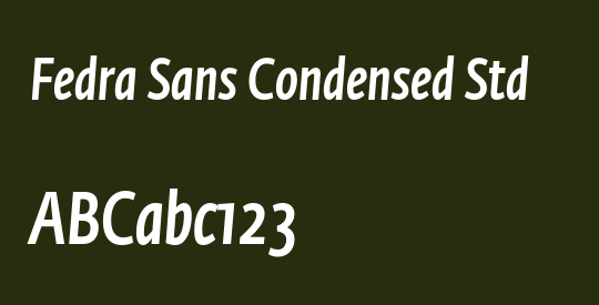 Fedra Sans Condensed Std