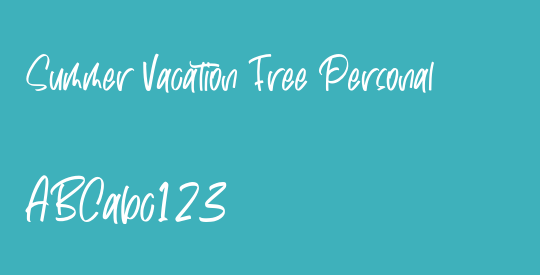 Summer Vacation Free Personal 