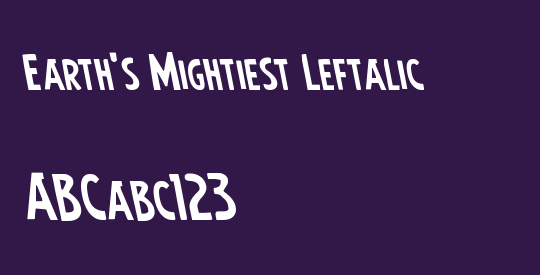 Earth's Mightiest Leftalic