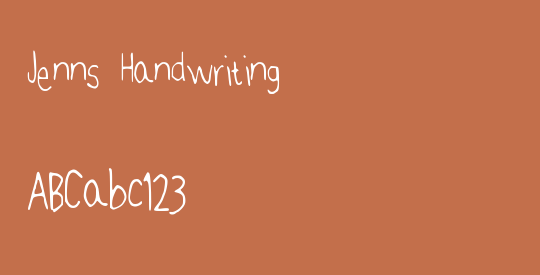 Jenns Handwriting