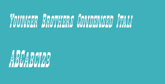 Younger Brothers Condensed Italic