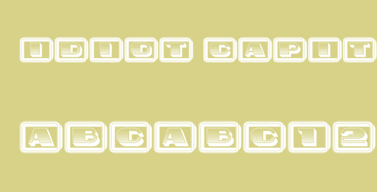 Idiot Capitals Gradient Filled