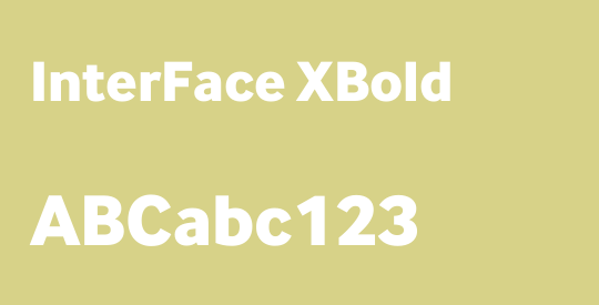InterFace XBold