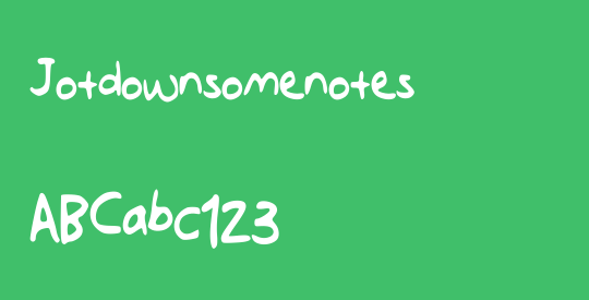 Jotdownsomenotes