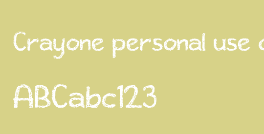 Crayone personal use only