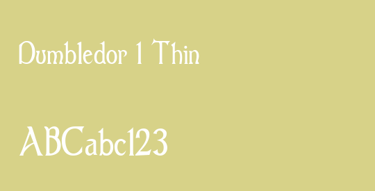 Dumbledor 1 Thin